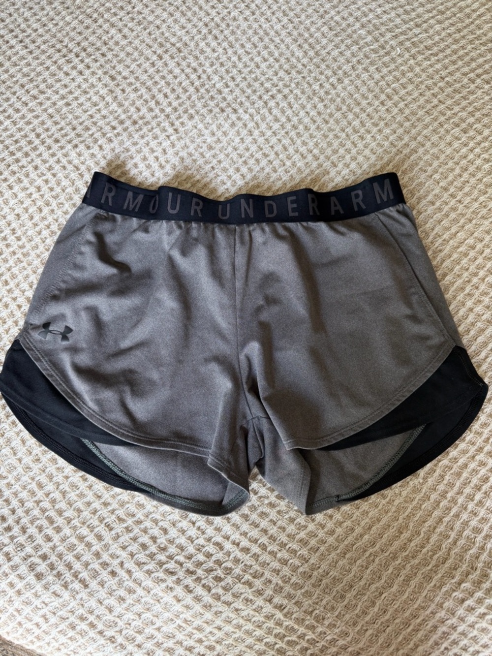 Under Armour Women's Gray and Black Training Shorts